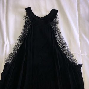 LF high neck lace tank top